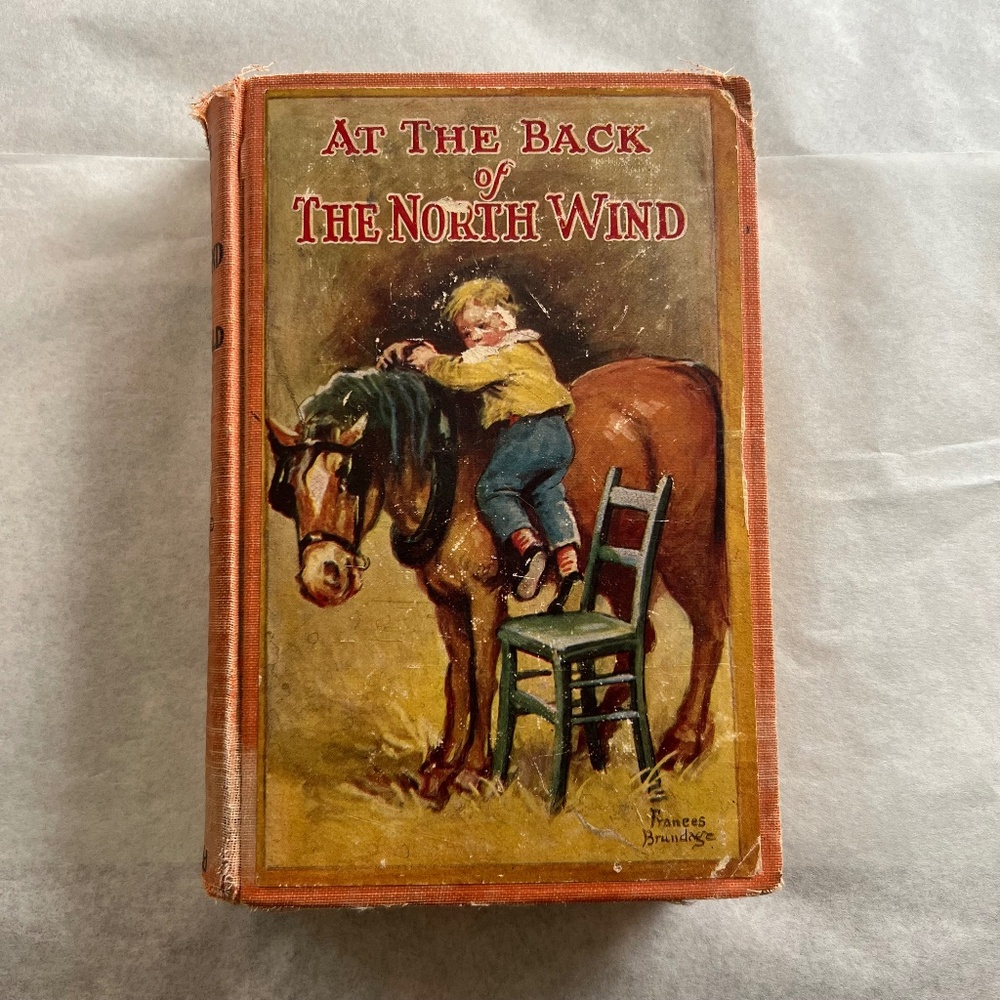 Vintage: 1927 EDITION w/ original binding - At the Back of the North Wind.